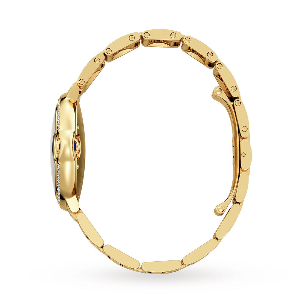 Ballon Bleu de Cartier 33 | 33mm, 18K Yellow Gold, Silver Dial, Yellow Bezel