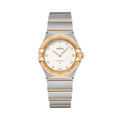 OMEGA Constellation Quartz Yellow Gold and Steel 28mm - White on Bracelet