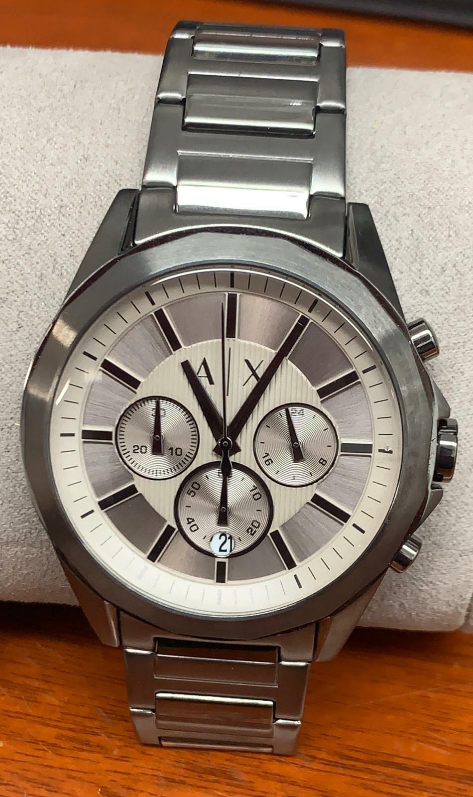 Armani Exchange Drexler AX2603 Men's Chronograph Watch – Grey Dial with Stainless Steel Bracelet
